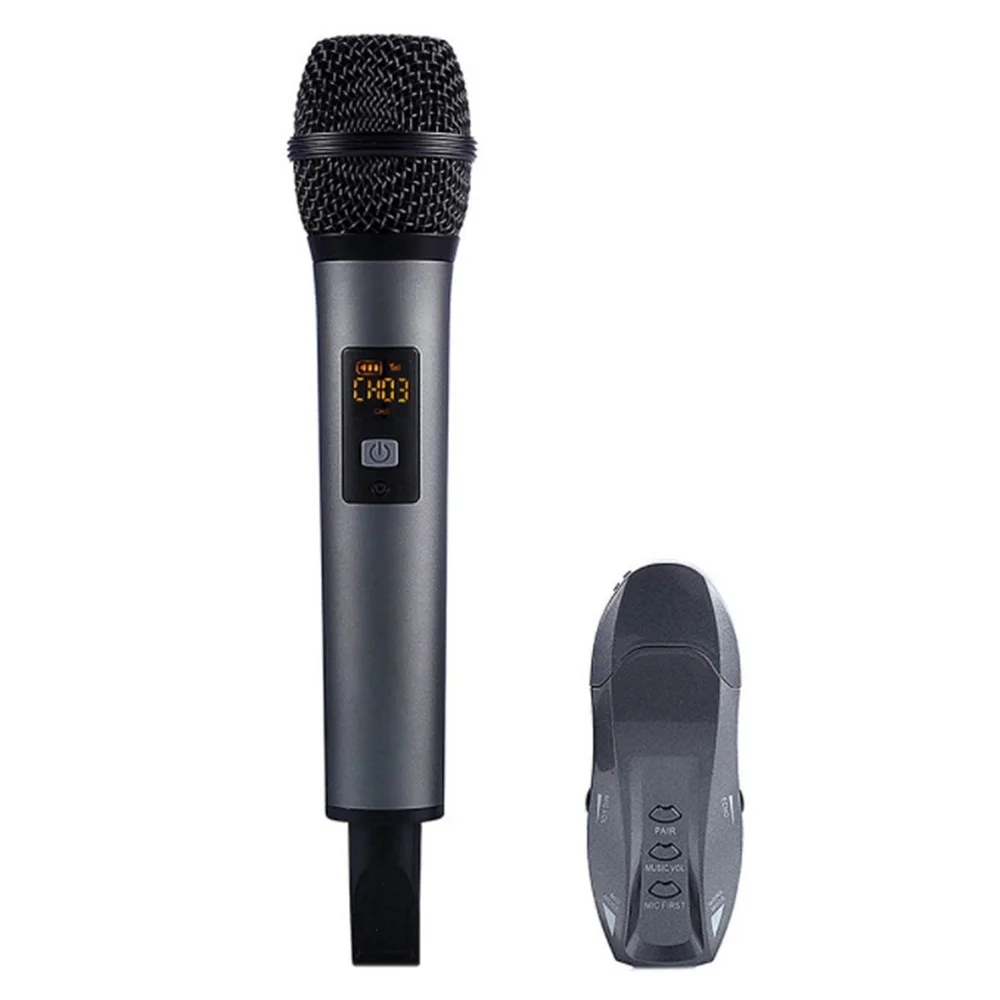 

Bluetooth Microphone 10 Channels TWS UHF Digital Wireless Microphone System With 1 Microphone For Home KTV Stage