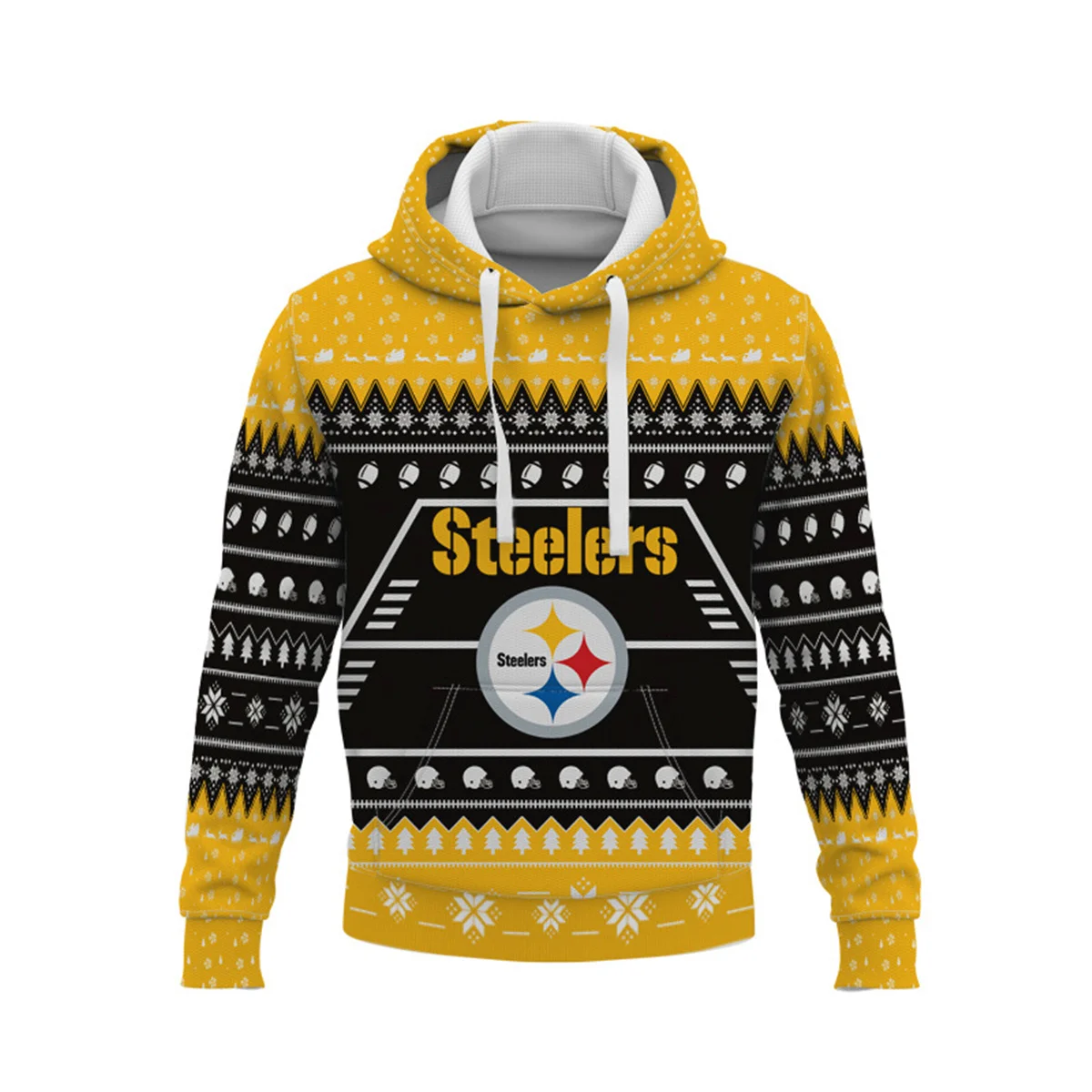 

Новинка 2022, бейсбольная Униформа с капюшоном для европейских и американских футболистов с 3D принтом для мужчин и женщин, Рождественская муж...