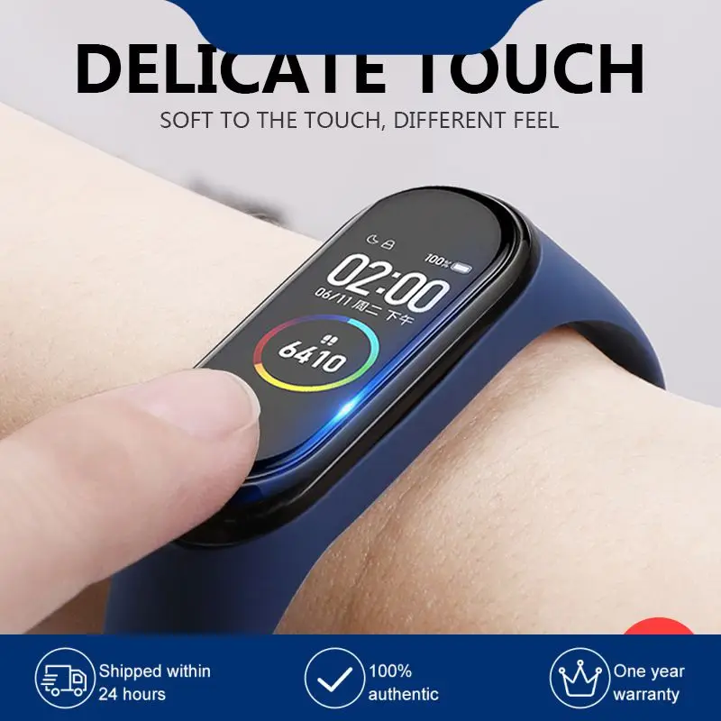 

3D Protective Glass For Mi Band 4 Film On Mi Band 4 Smart Watch Band 4 Full Cover Soft Screen Protector Glass