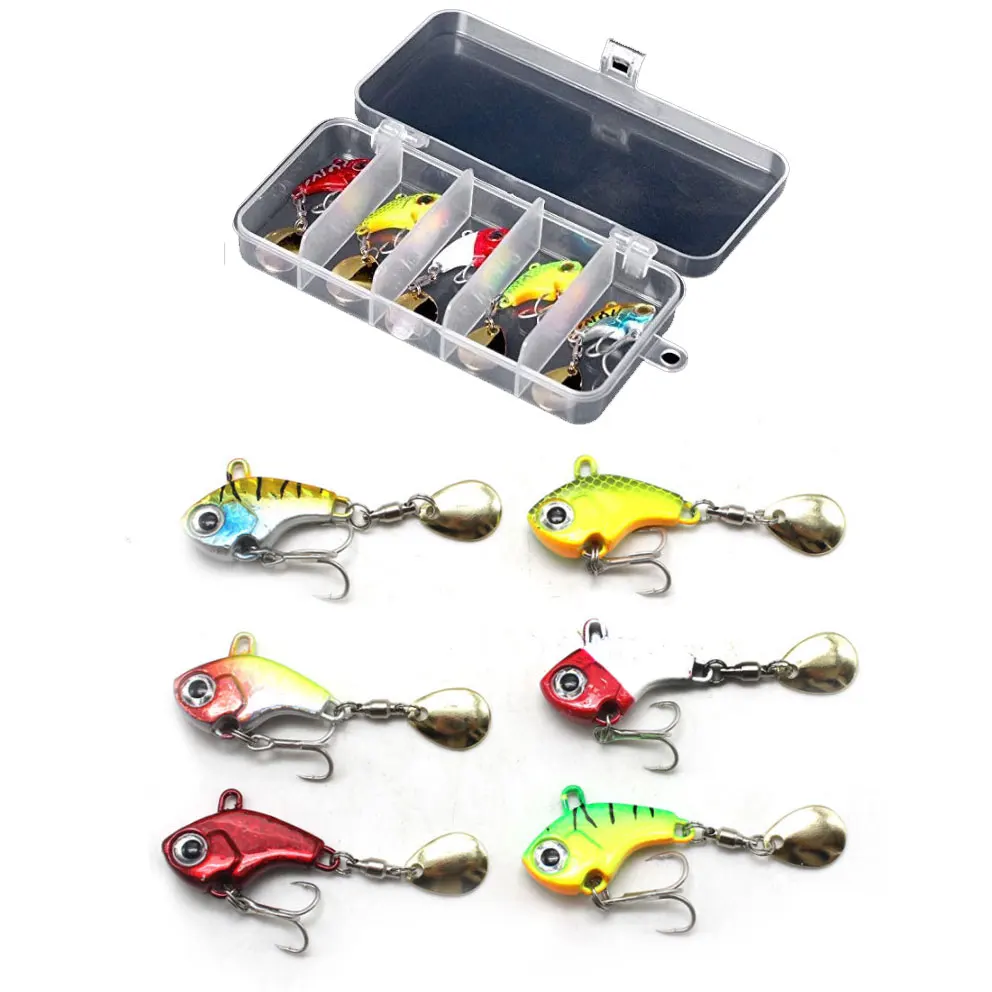

5pcs Sea Fishing Spin Tail Jig Lures Rotating Metal Jig Spinner Spoon Blade Saltwater 7g 10g 15g 20g Pesca Perch Bass Trout Pike