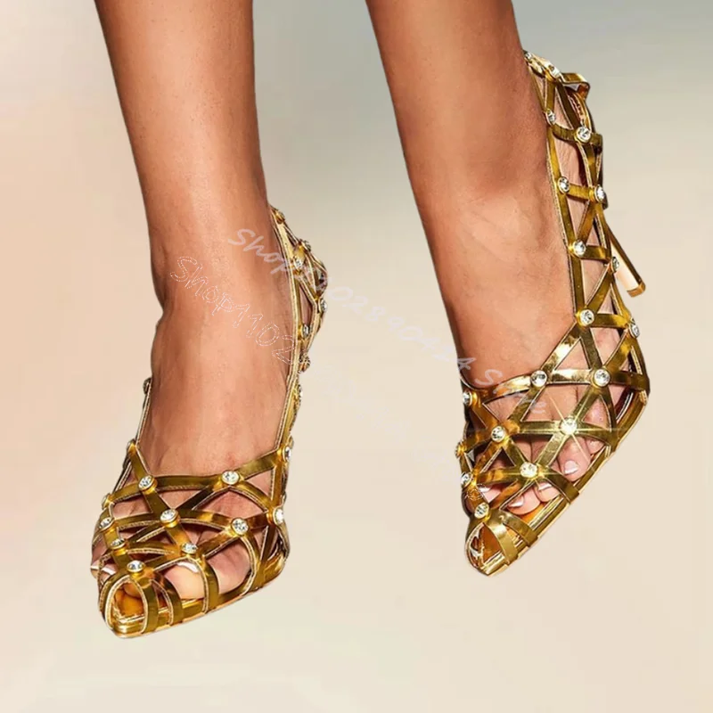 Женские туфли-лодочки с острым носком на тонком высоком каблуке