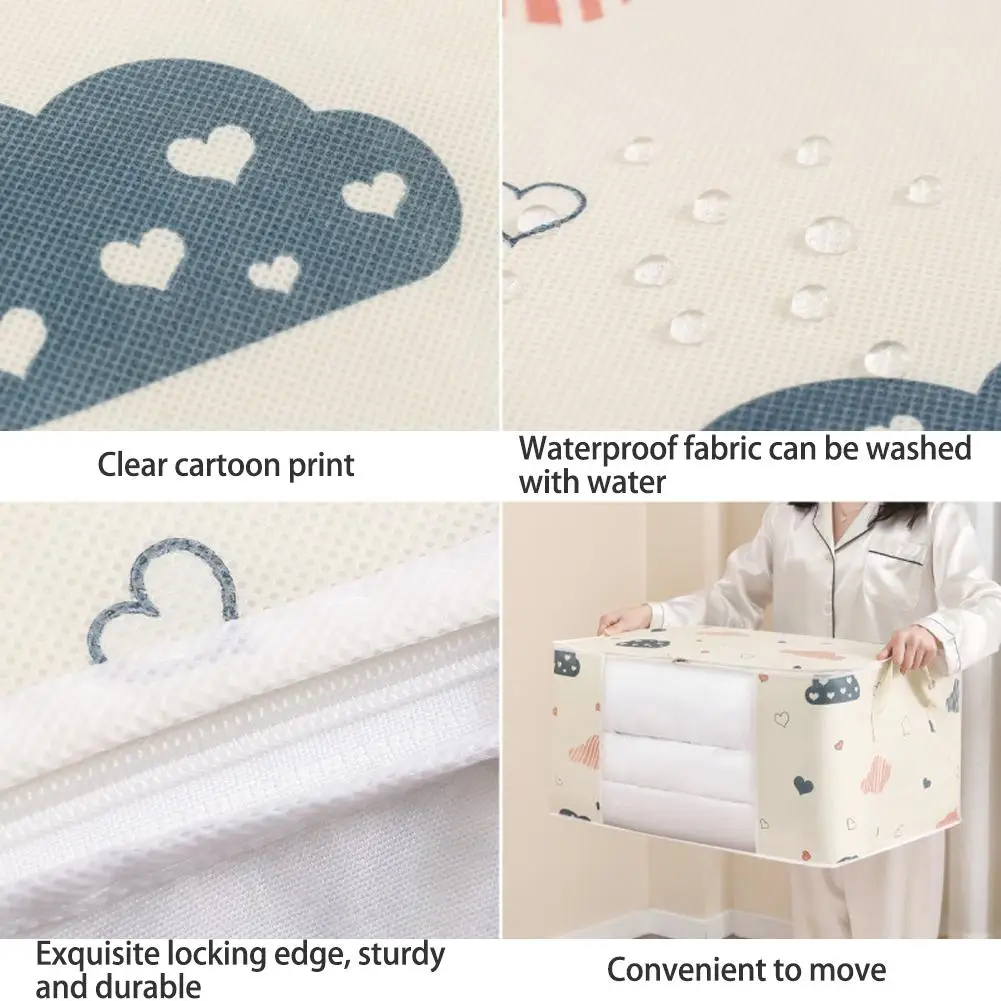 Сумка для хранения одеял и одежды водонепроницаемый органайзер шкафа покрывала