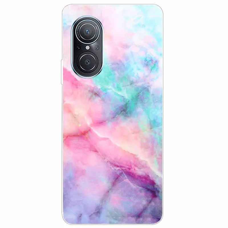 case for huawei nova 9 se cover nova9 marble soft tpu silicone phone covers for huawei nova 9se case clear bumper protective free global shipping