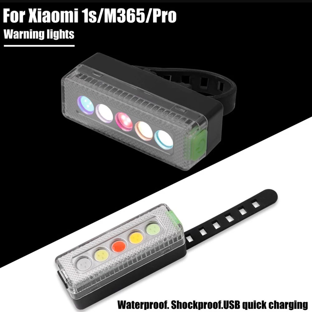 

MTB Bike Tail Light Waterproof USB Rechargeable Bicycle Warning Light with 5 Modes Ultra-Bright Bike Rear Lamp Cycling Equipment