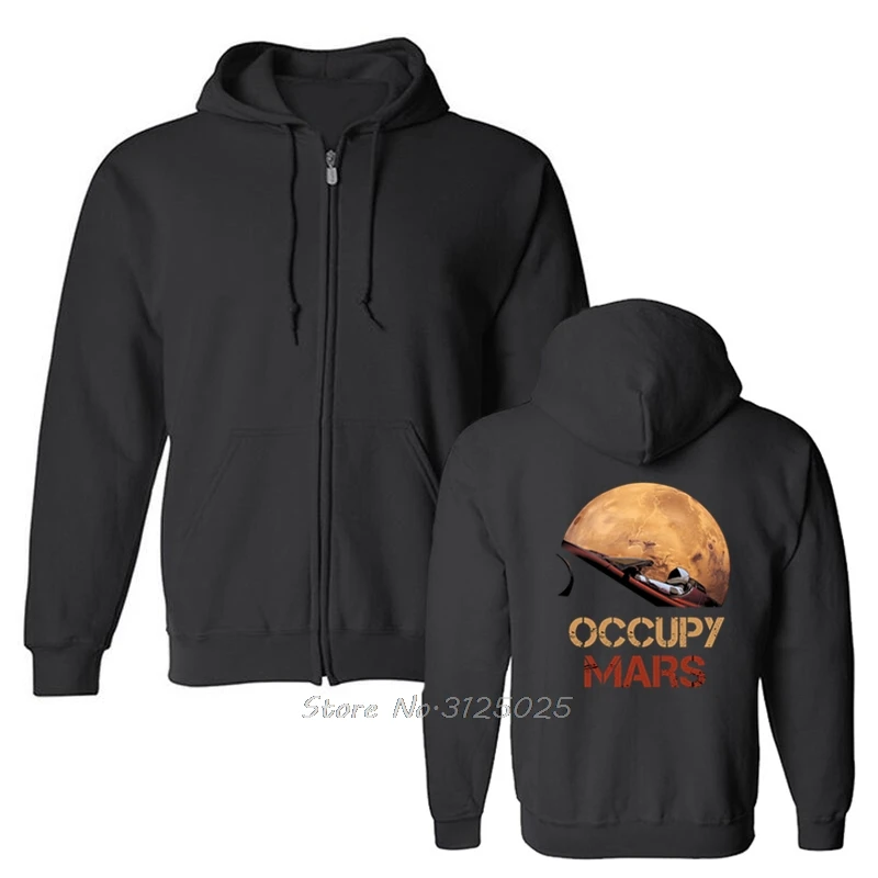 

Occupy Mars Spacex Starman Hoodie Men Elon Musk Falcon Heavy hoodies Autumn Winter Men Fleece Sweatshirt Hoody Streetwear