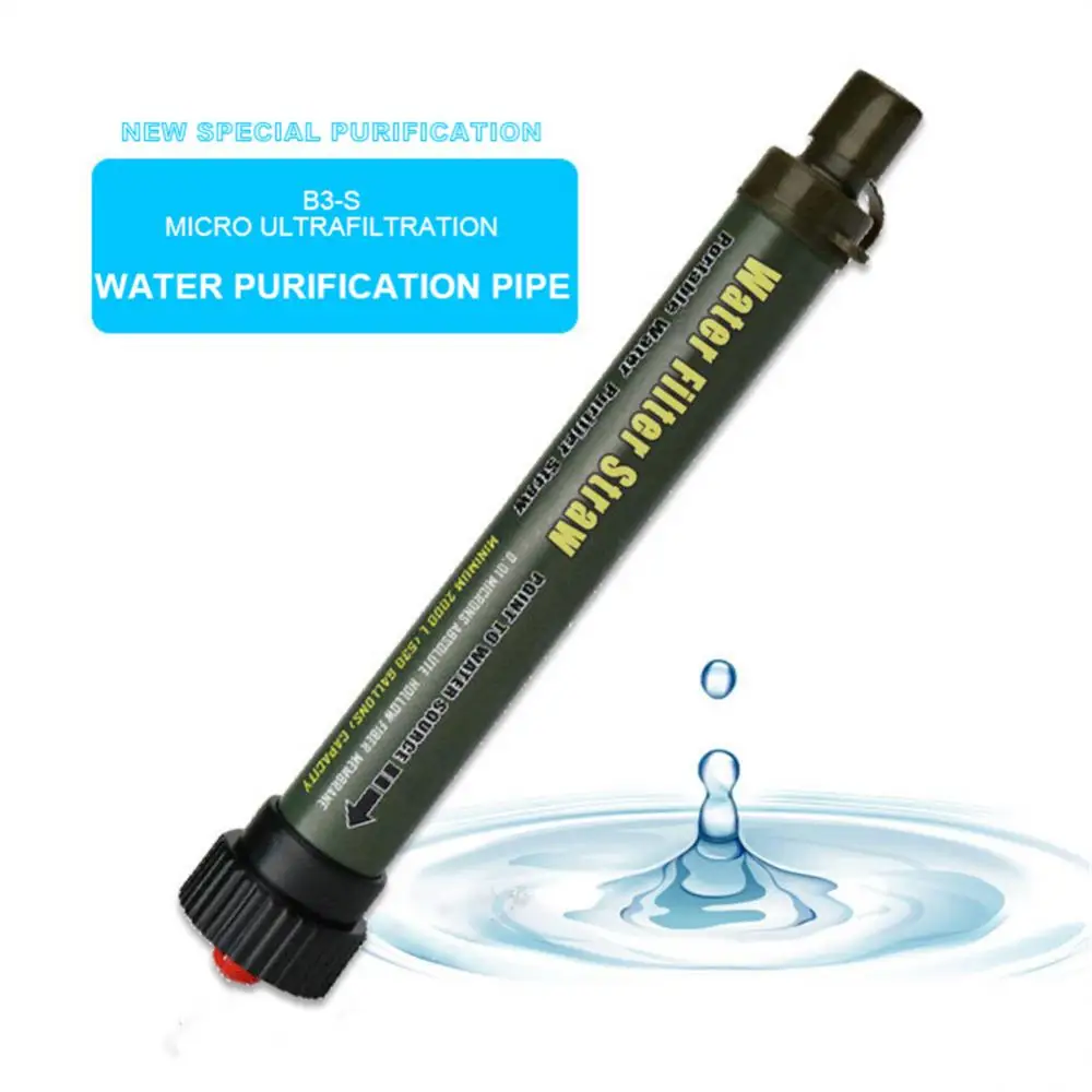 

Safe Camping Water Purification Straws Four-stage Filtration Technology Hollow Fiber Ultrafiltration Membrane Survival Tool