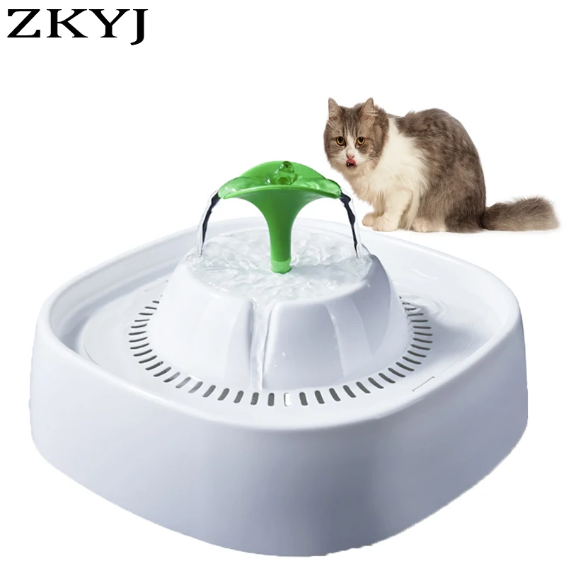 

1.3L Automatic Cat Water Fountain Filter Indoor LED Electric Mute Water Feeder USB Pet Drinker Bowl Cat Dog Drinking Dispenser