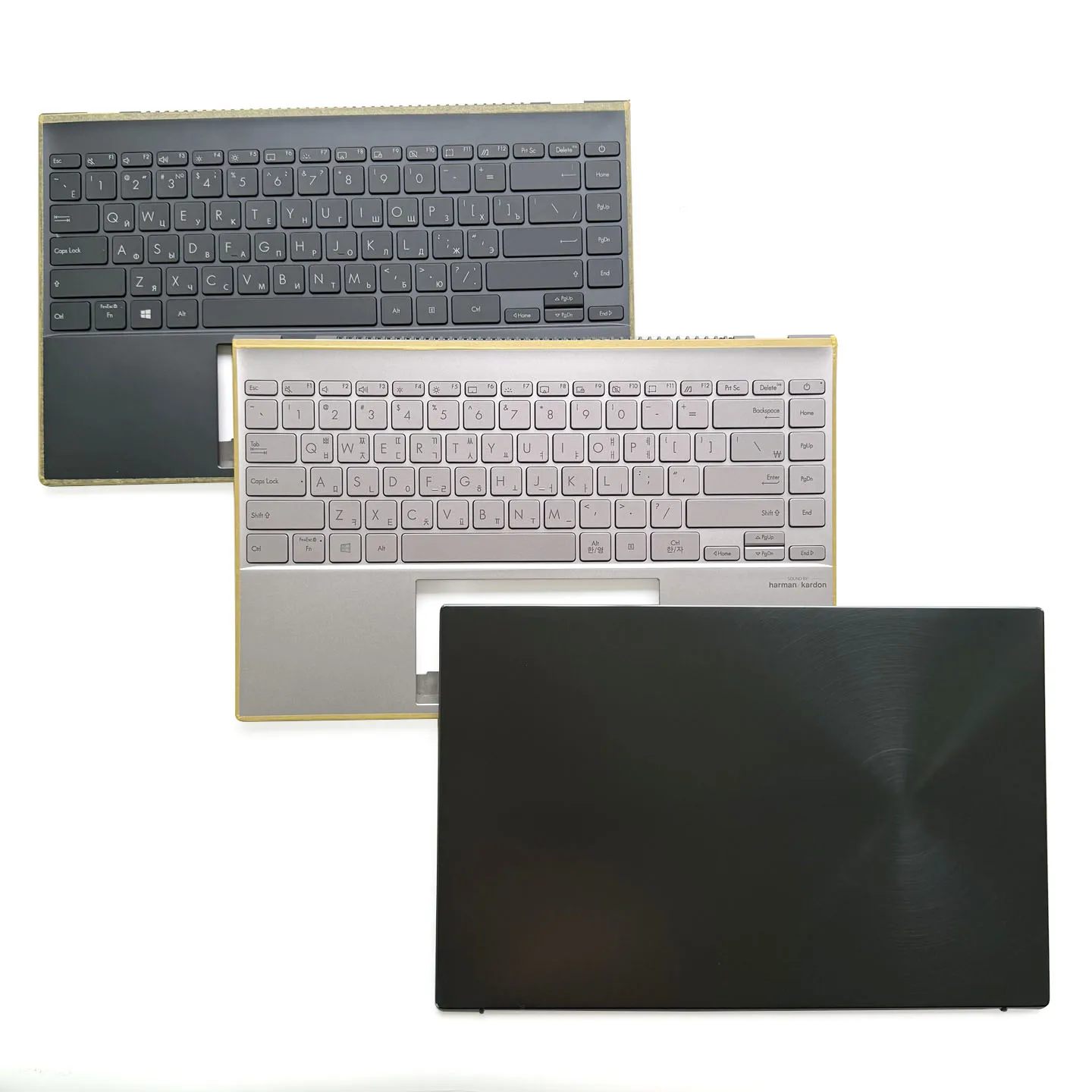 Фото Подходит для ноутбуков Lingyao 14 Zenbook UX425JA U4700JA: клавиатура, корпус C, корпус A, подставка для рук, клавиши, колпачки клавиш, кронштейн, кнопки, аксессуары, запчасти №2