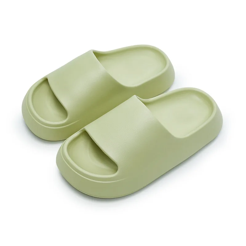 

Женские домашние тапочки из ЭВА толстые мягкие Нескользящие уличные в ванной лаконичные мужские уютные амортизирующие дышащие тонкие туфли