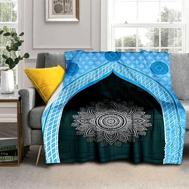 Турецкий исламский молитвенный коврик молячее фланелевое одеяло для мужчин и