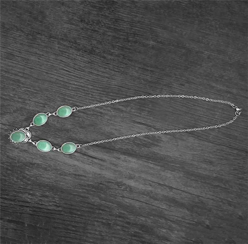 Женское ожерелье из натурального камня