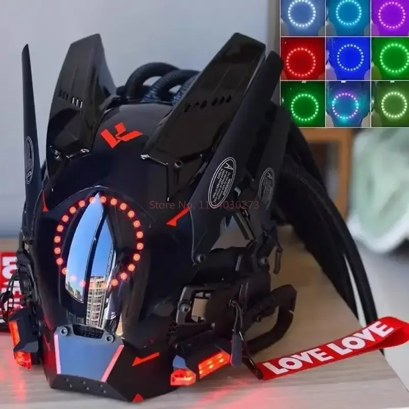 Киберпанк Шлем Шиноби Маска Робот Самурай Косплей Техническая одежда Hi-Tech Броня