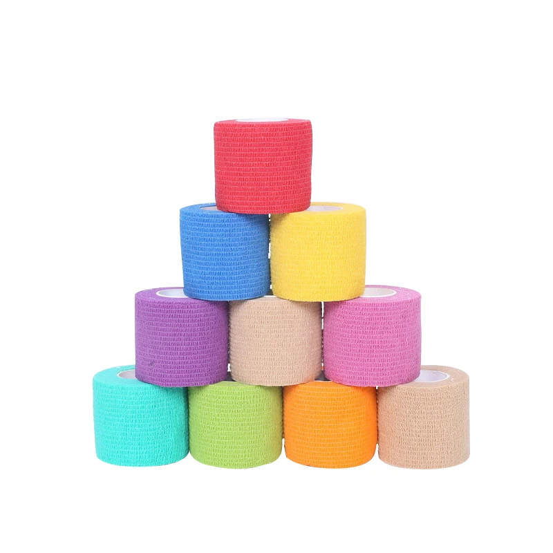 

LE Cotton Breathable Medical Gauze Bandage for Outdoor Elastic Self-Adhesive Bandages Fixing Wrist Elbow Knee Ankle Bandage