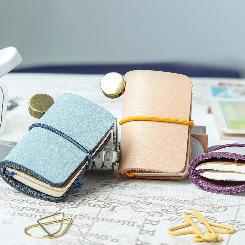 

64 Pages Ultra-small Mini Handbook Notebook Cute Replaceable Loose-leaf Tether Hand Account Notepad Pad Planners Stationery