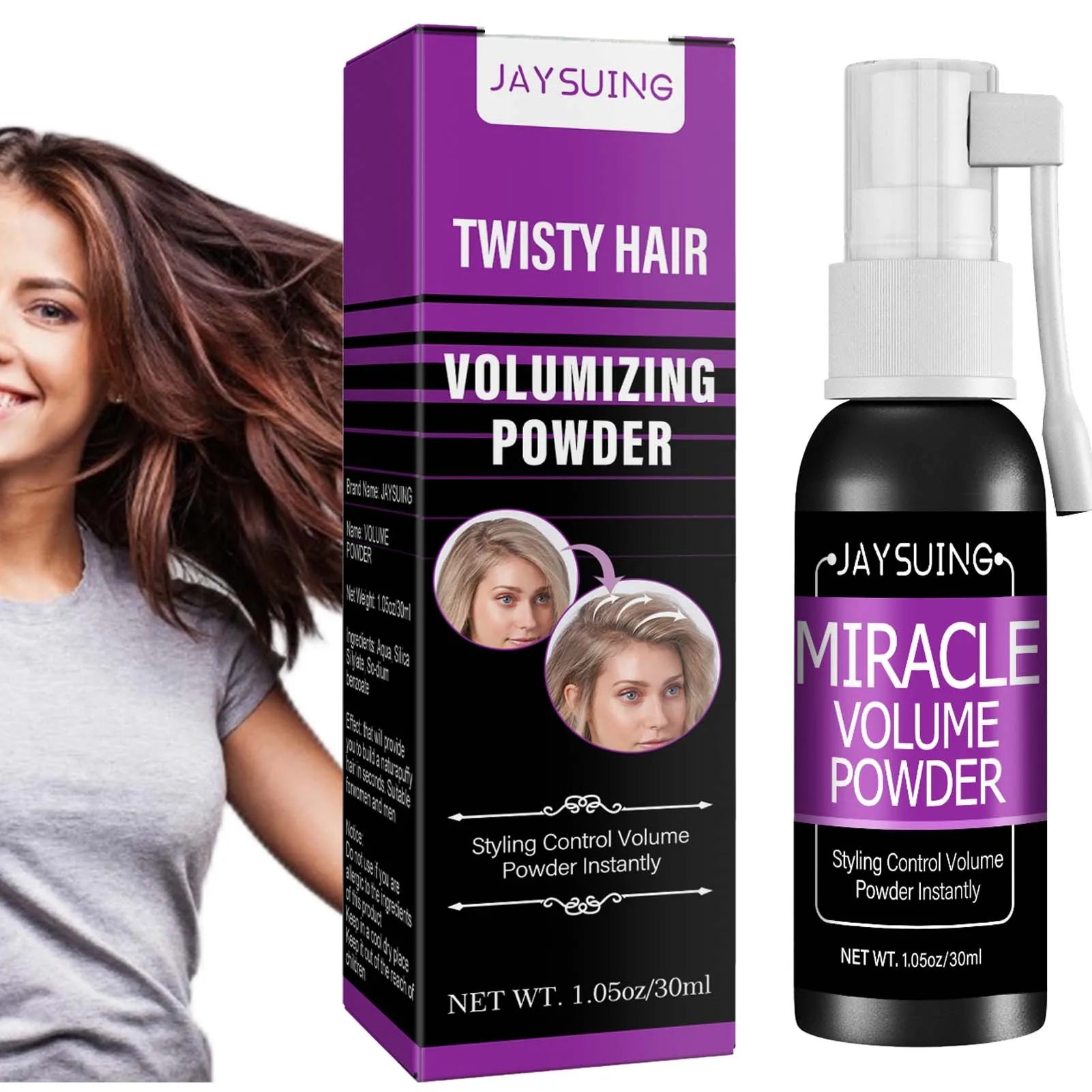30ml Large Capacity Hairspray For All Hair Types Non-sticky Thickening Mist Gel Suitable For All