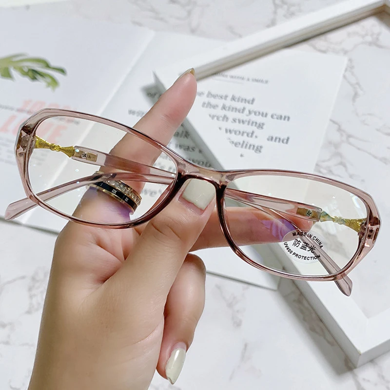 

Men Women Anti-blue Light Glasses Frame Vintage Large Square Eyeglasses Blocking Blue-ray Oversized Spectacles Frames
