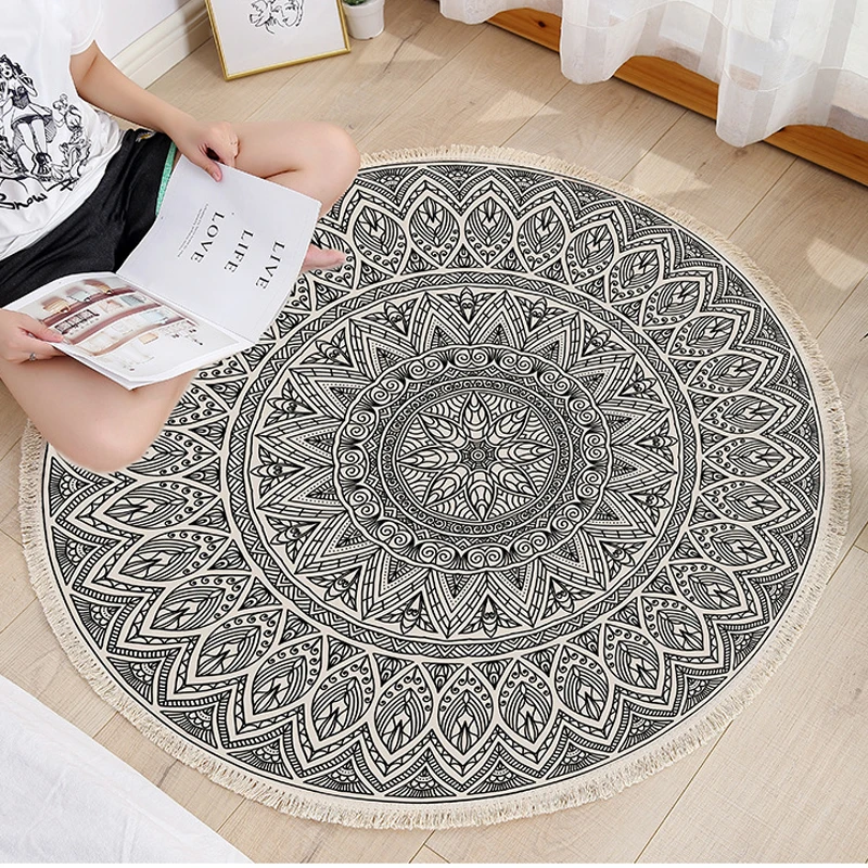 

2023 new High quality Fashion Carpet Washable Round carpet