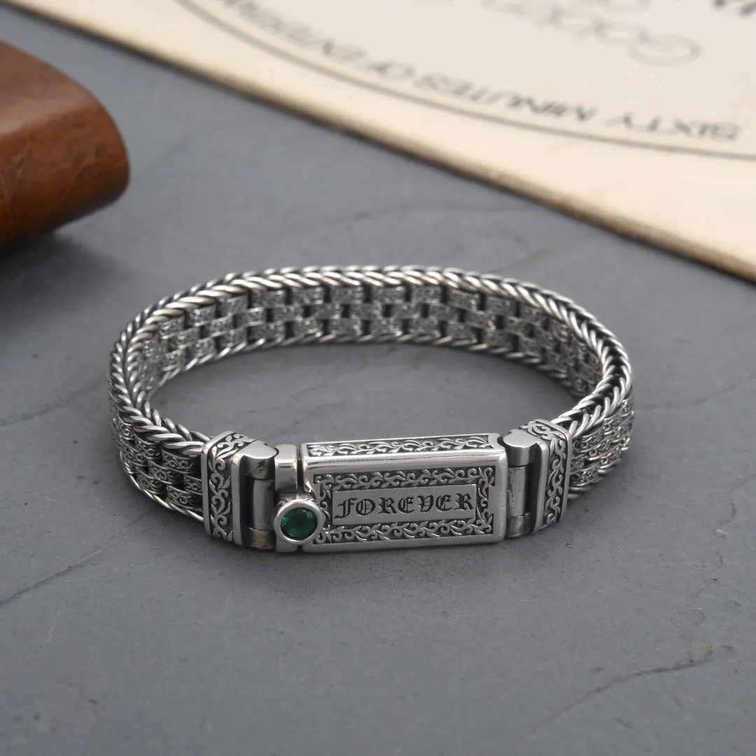 

Браслет ручной работы с креативной дорожной сутровой трубкой для мужчин и женщин в европейском и американском старинном стиле индивидуальный Китайский-шикарный винтажный