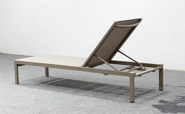 Шезлонг для патио алюминиевый водонепроницаемый открытый бассейн тесла меши с