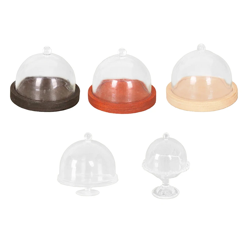 1 шт. 1:12 кукольный домик пластиковая прозрачная крышка для еды защитная