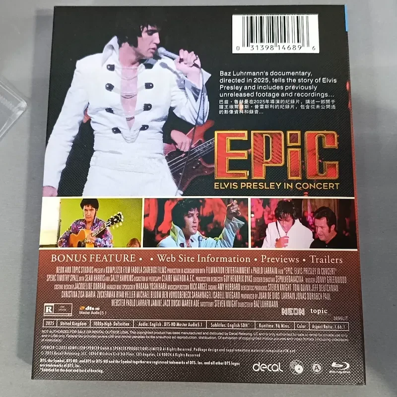 Фото Легендарный Элвис Пресли: Blu-ray в коробке, абсолютно новый, нераспечатанный, физическое издание, вызывающее восторг. №4