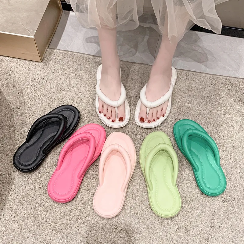 

Шлепанцы женские летние, Эва, шлепанцы, круглый носок, Нескользящие, однотонные пляжные, летняя обувь