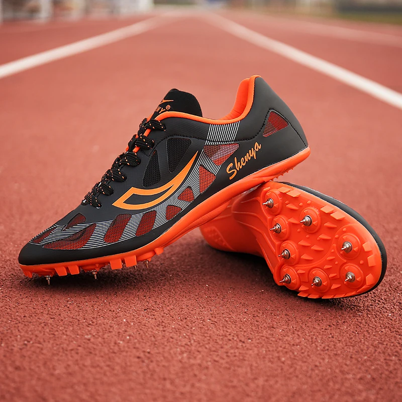 Track and Fields Shoes Men Women Spikes Shoes Running Breathable Track Spikes Shoes Jogging Sneakers