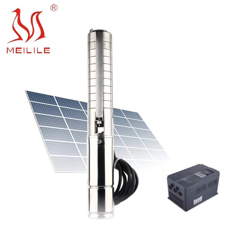 

solar deep well pump for irrigation 5hp complete solar powered submersible water pump system