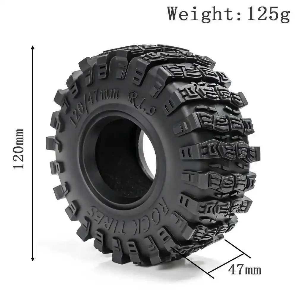 4 шт. 1 9 дюйма гусеничные шины рок-колеса грязевая шина 120 мм * 47 для