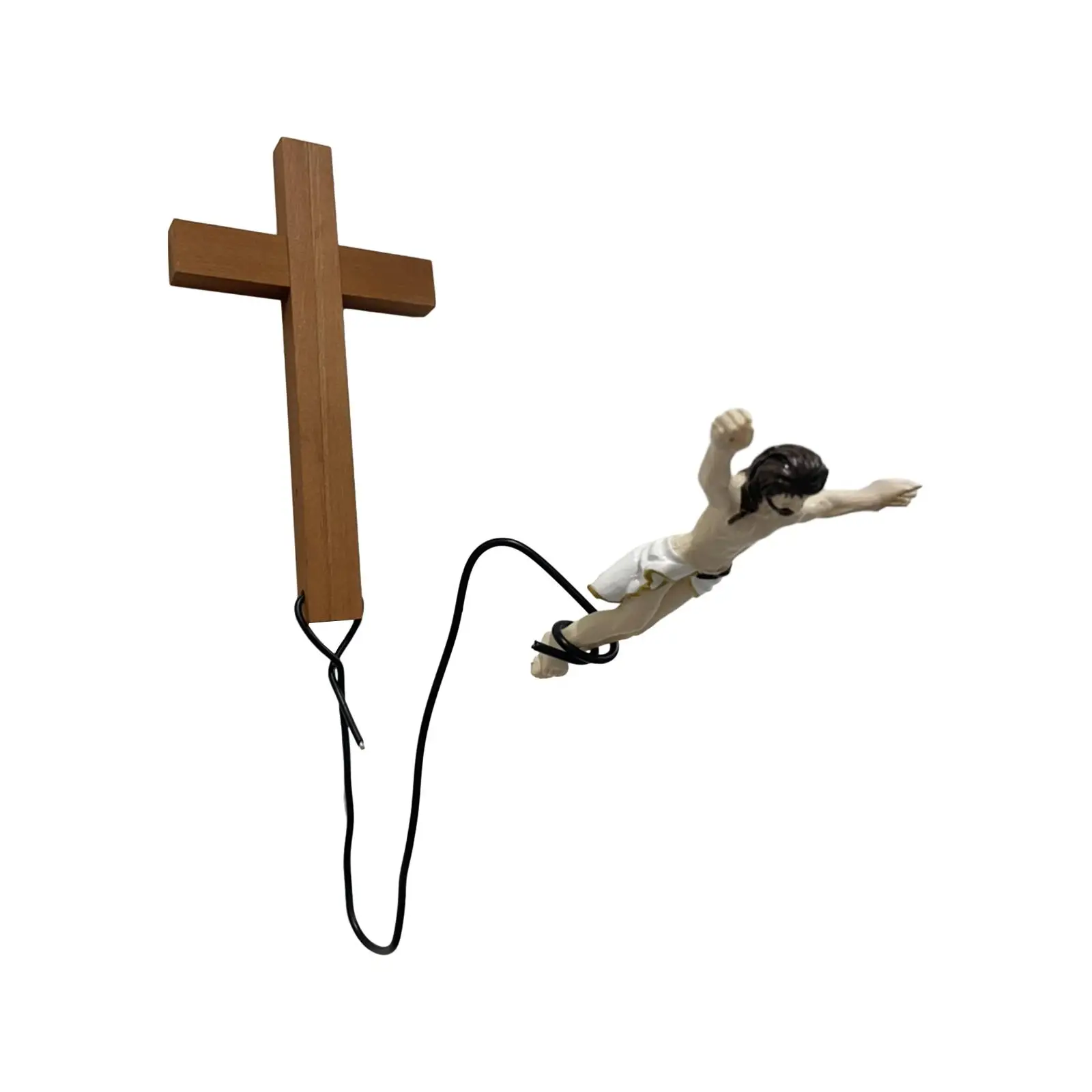 

Crucifix Wall Cross Catholic Crucifix Religious Statue Wall Hanging Ornament Jesus Crucifix for Office Room Home Decor