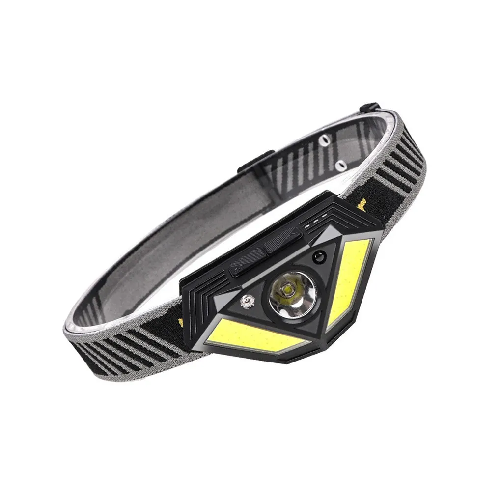 

Налобный фонарь с зарядкой, маленький энергосберегающий портативный прозрасветильник, водонепроницаемый фонарь, для ночной рыбалки, охоты...