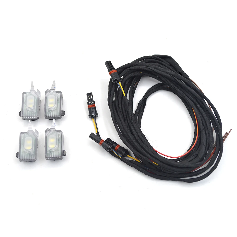 

Для Audi A4 B9 8W Q5 A6 C8 A5 светодиодный внешний светильник дверной ручки дверная ручка Добро пожаловать свет 8WD 947 133 8WD 947 134