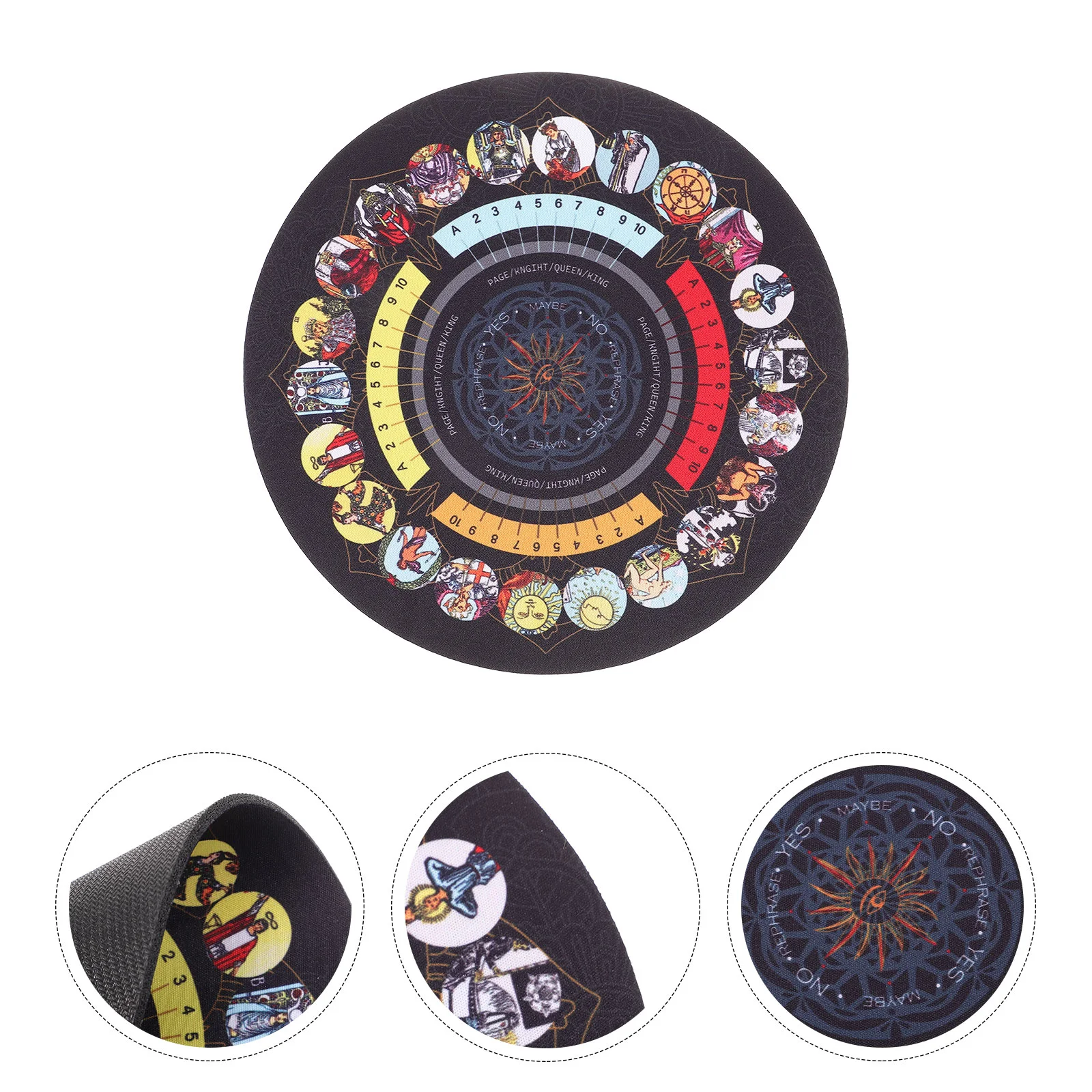 

Rubber Pad Mat Decorative Table Cover Tabletop Card Tarot Board Altar Divination Tablecloth Decorations