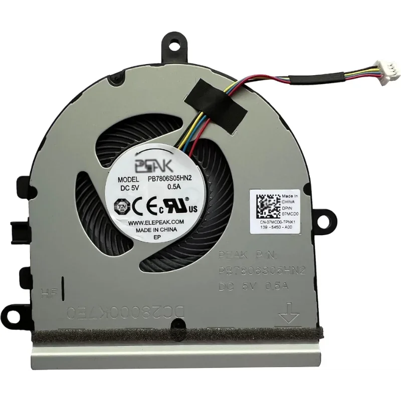 Замена вентилятора охлаждения процессора для Dell Inspiron 15 5570 5575 3533 3583 3585 5593 5594 3501 3505