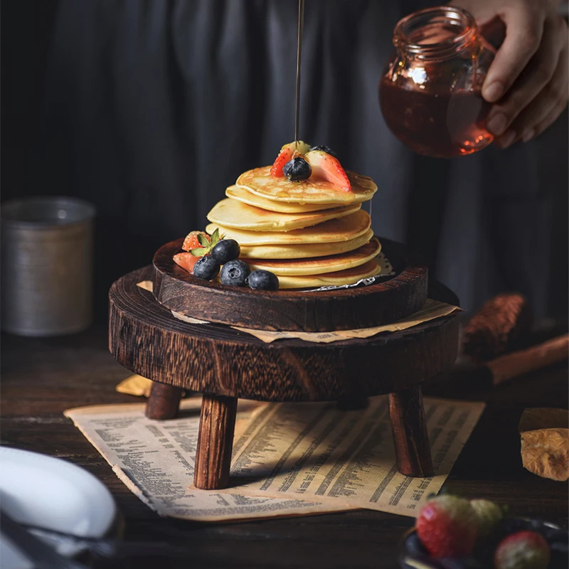 

Vintage Old Wooden Board Photography Wooden Background Board Decoration Decoration Food Still Life Photography Bread Snack Tray