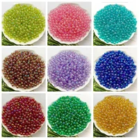 456810mm wholesale ab color round acrylic beads straight hole transparent for jewelry making diy bracelet