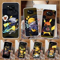 naruto pokemon pikachu phone case for xiaomi poco x3 gt x4 nfc f3 f2 f1 m3 m2 m4 pro mi note 10 lite a3 a2 a1 cc9e shell coque c