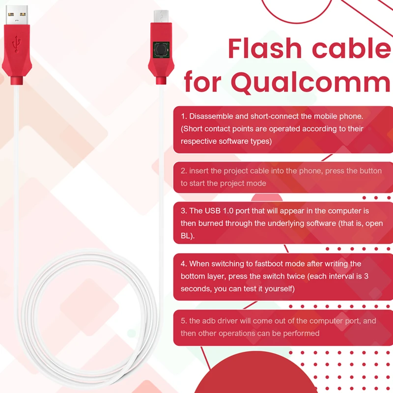 MIRACLE кабель EDL для Xiao Mi и Qualcomm Flash Open порта 9008