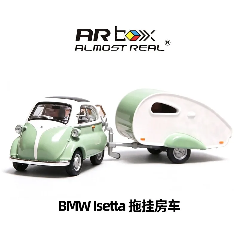 Фото В наличии: Коллекционная модель автомобиля Isetta 1:64, оригинальная зеленая, из сплава, игрушка для мальчика, подарок, статуэтка для комнатной коллекции №2