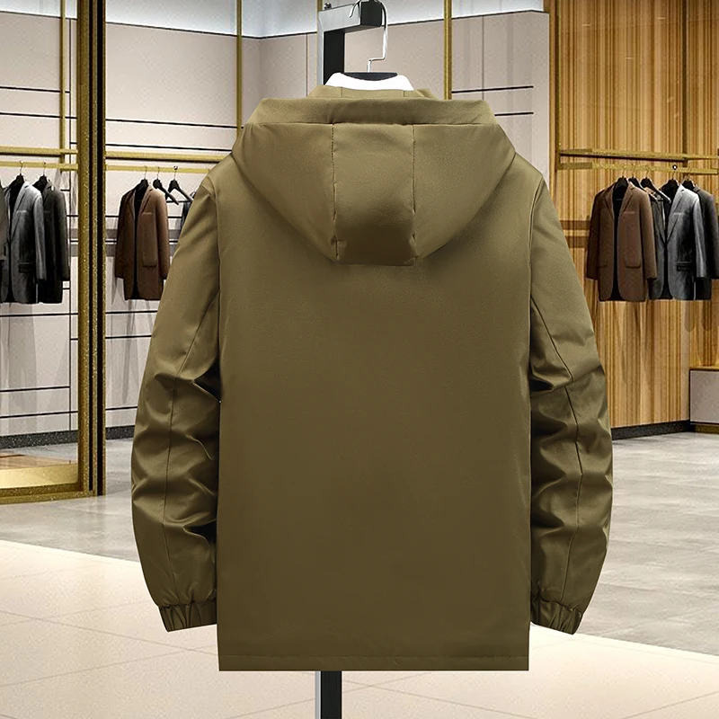 Plus Size 8XL 9XL 10XL Man Cotton Parkas Men Winter Thick Jacket Coat Fashion Casual Green Parka Male Black Jackets 150KG