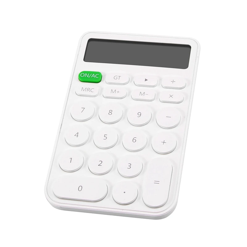 

1 шт., 3,5 дюйма X 5,5 дюйма, белый компактный калькулятор, гладкий и обязательный калькулятор для бега вычислений на ходу