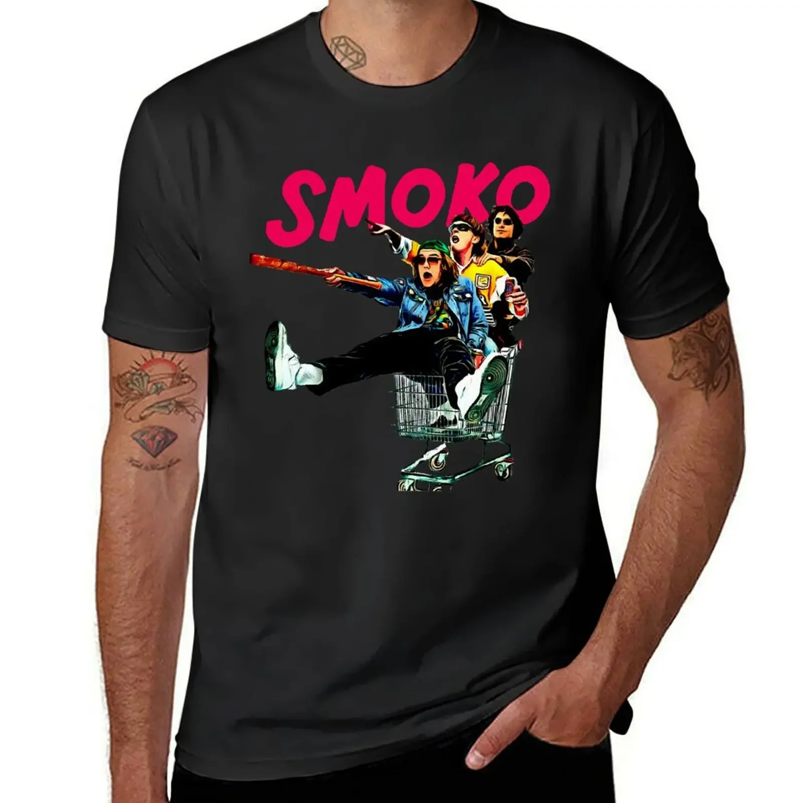 Мужская компрессионная футболка SMOKO с графическим рисунком