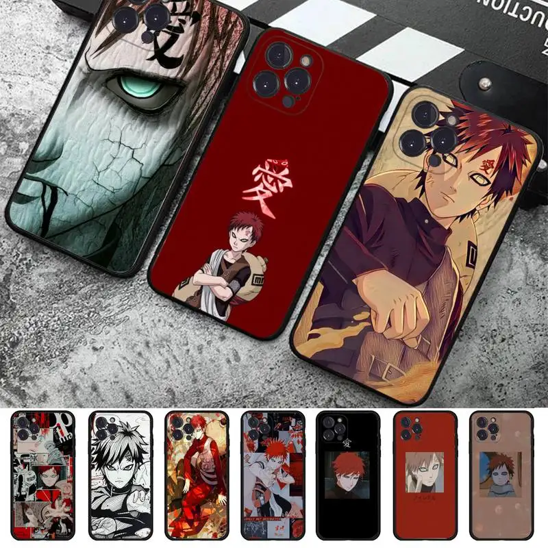 

BANDAI Naruto Gaara Phone Case for iPhone 11 12 13 mini pro XS MAX 8 7 6 6S Plus X 5S SE 2020 XR case