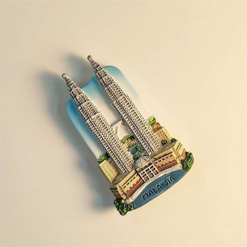 Магниты для холодильника Малайзия Куала-Лумпур двойная башня 3D