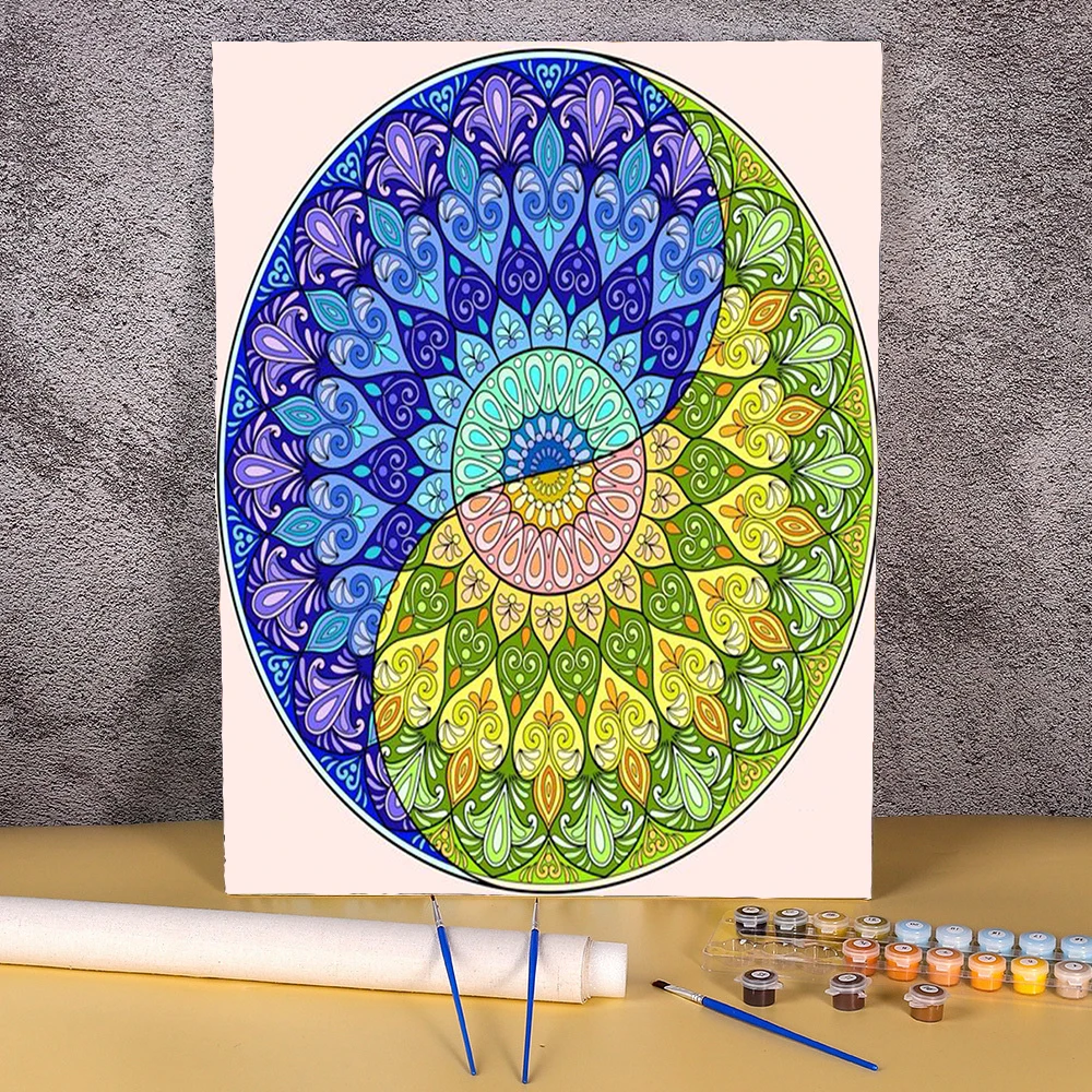 Картина маслом по номерам своими руками Абстрактная Аманда Искусство Ремесла