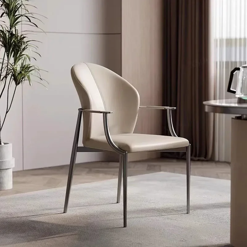 Металлический обеденный стул Regale с обивкой уникальный стояк удобные обеденные