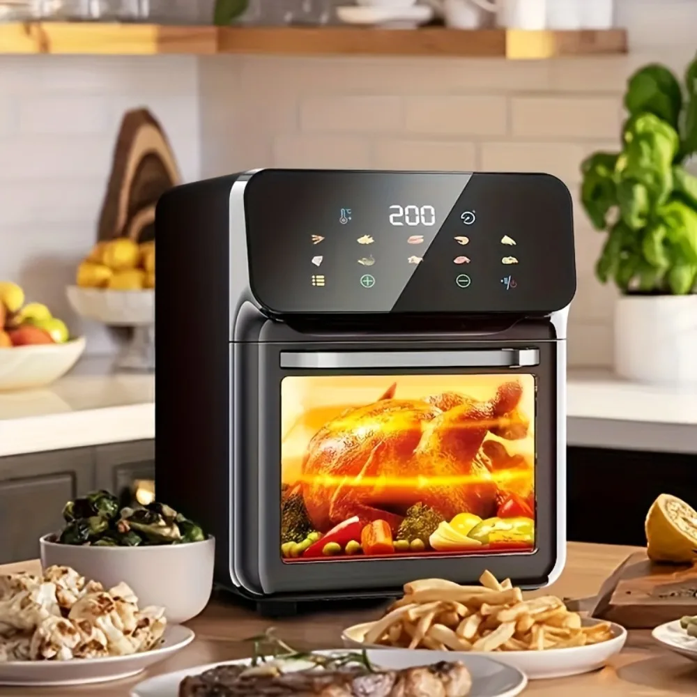 

2023 New Oil-free Convection Oven , Electric Dual Control Digital LCD Touch Intelligent Air Fryer