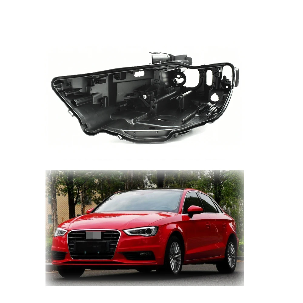 

Для Audi A3 S3 2017 2018 2019 Φ корпус автомобильной фары черная Нижняя оболочка абсолютно новый