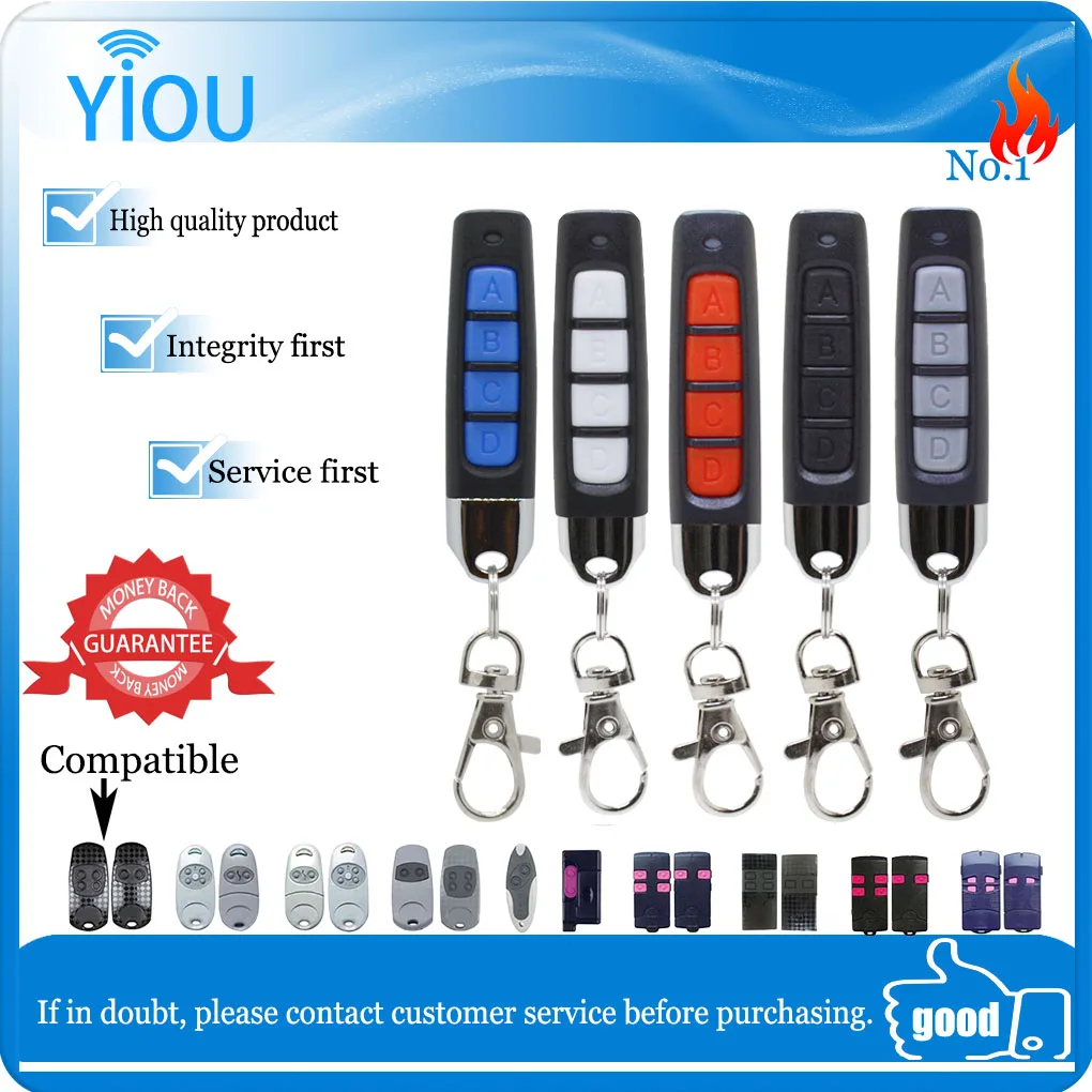 YIOU 433MHZ универсальный беспроводной пульт дистанционного управления 4- канальный