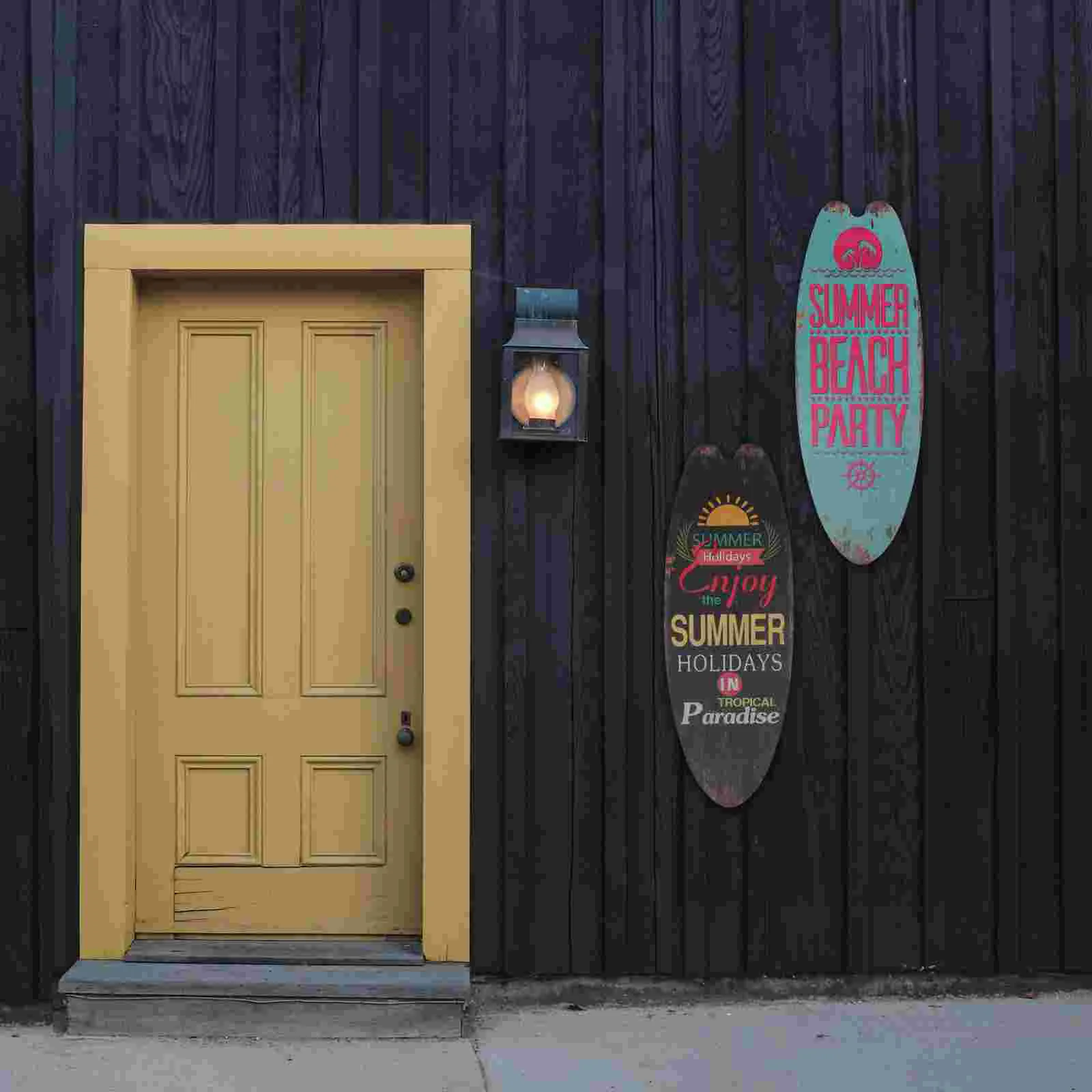 2 шт. украшение для пляжа деревянная доска серфинга подвесной знак креативный